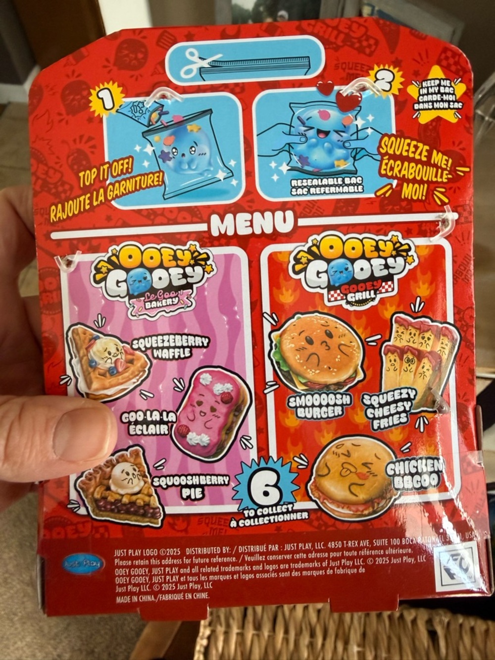 Gooey Grill Smoosh Burger - Orange Toy - Picture 2 of 2